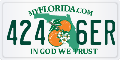 FL license plate 4246ER