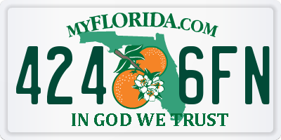 FL license plate 4246FN