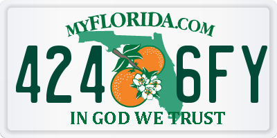 FL license plate 4246FY