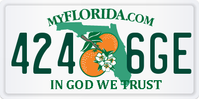 FL license plate 4246GE