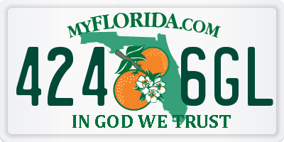 FL license plate 4246GL
