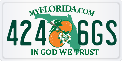 FL license plate 4246GS