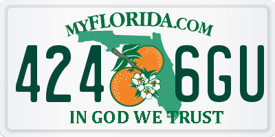 FL license plate 4246GU