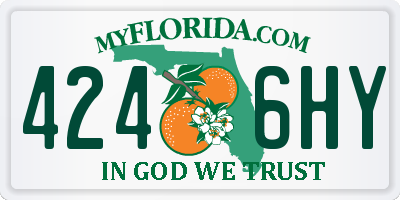 FL license plate 4246HY
