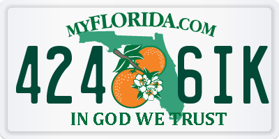 FL license plate 4246IK