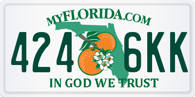 FL license plate 4246KK