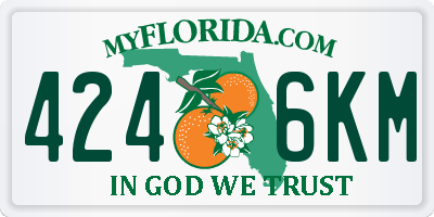 FL license plate 4246KM