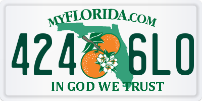 FL license plate 4246LO