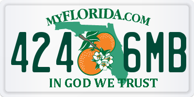 FL license plate 4246MB