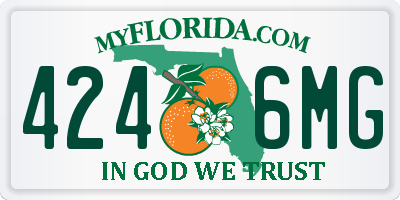 FL license plate 4246MG