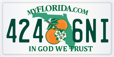 FL license plate 4246NI