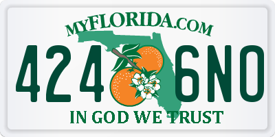 FL license plate 4246NO