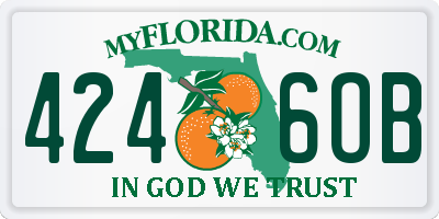 FL license plate 4246OB