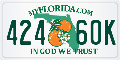 FL license plate 4246OK