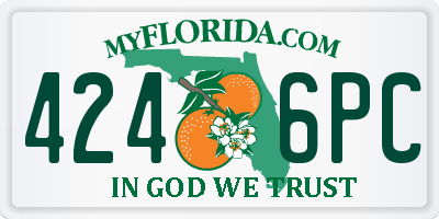 FL license plate 4246PC