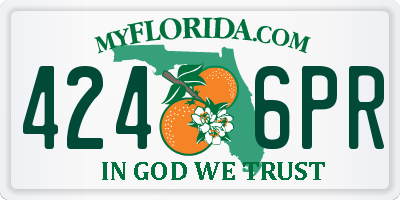 FL license plate 4246PR