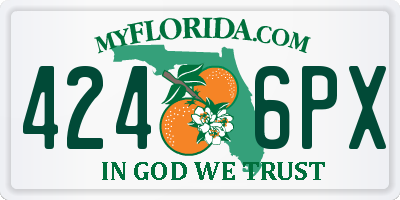 FL license plate 4246PX