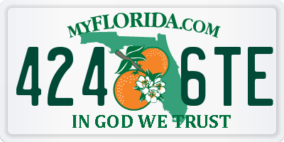 FL license plate 4246TE