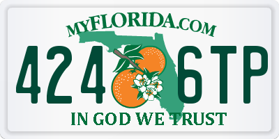 FL license plate 4246TP