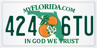 FL license plate 4246TU