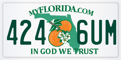 FL license plate 4246UM