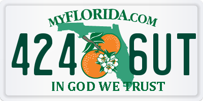 FL license plate 4246UT