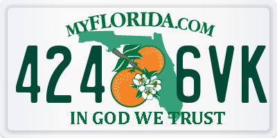 FL license plate 4246VK