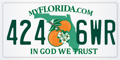 FL license plate 4246WR