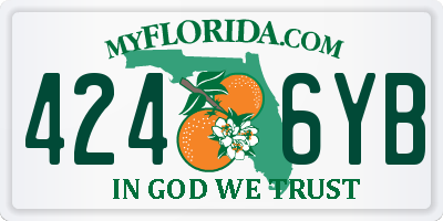 FL license plate 4246YB