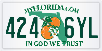 FL license plate 4246YL