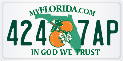 FL license plate 4247AP