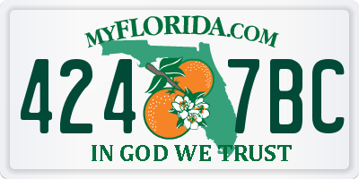 FL license plate 4247BC