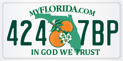 FL license plate 4247BP