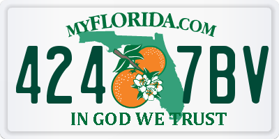 FL license plate 4247BV