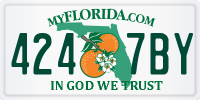 FL license plate 4247BY