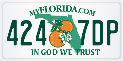 FL license plate 4247DP