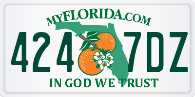 FL license plate 4247DZ