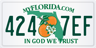 FL license plate 4247EF