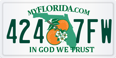 FL license plate 4247FW