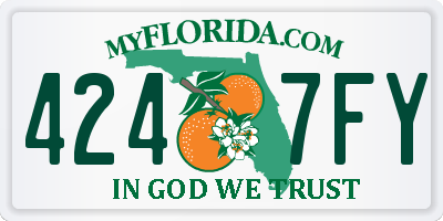 FL license plate 4247FY