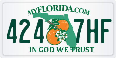 FL license plate 4247HF