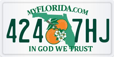 FL license plate 4247HJ