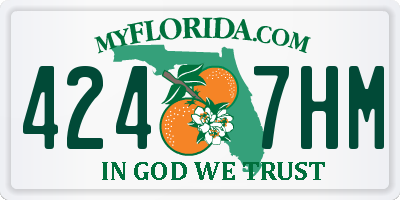 FL license plate 4247HM