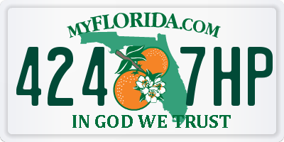 FL license plate 4247HP