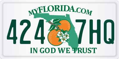 FL license plate 4247HQ
