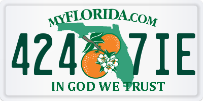 FL license plate 4247IE