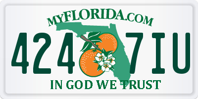 FL license plate 4247IU