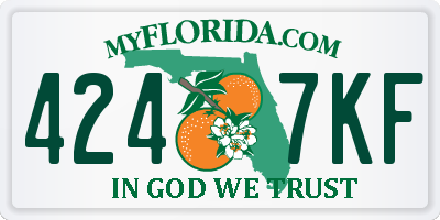 FL license plate 4247KF