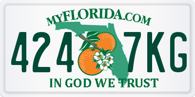 FL license plate 4247KG