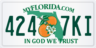 FL license plate 4247KI